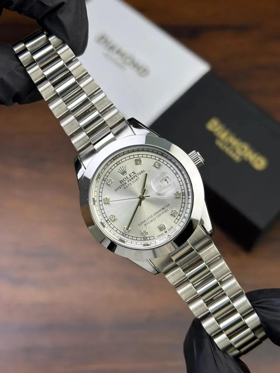 Men - Date Only - Silver With White Dial CL